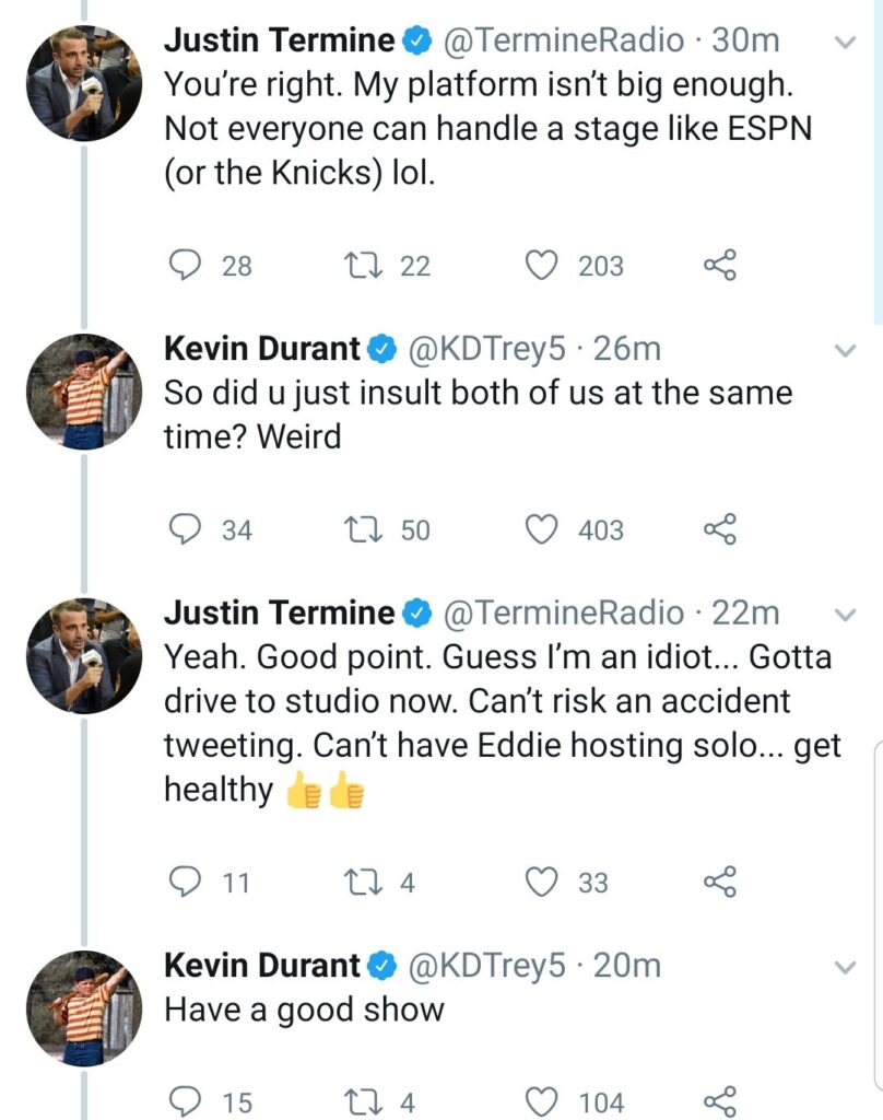 Kevin Durant embrouille partie 3