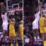 NBA – Le monstrueux contre de JaVale McGee sur Clint Capela