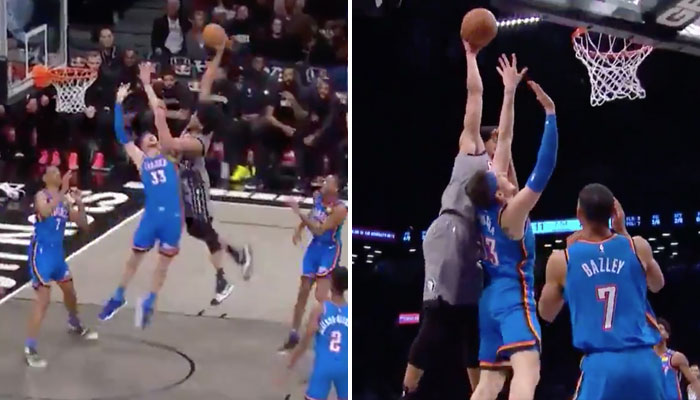 Jarrett Allen explose Mike Muscala