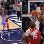 NBA – Jordan McLaughlin, 1m80, grimpe sur Clint Capela !