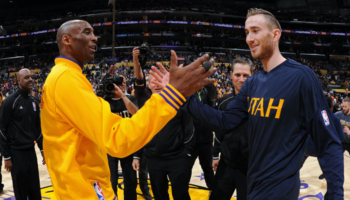 Kobe Bryant et Gordon Hayward