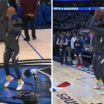 NBA – Un LeBron James en mode Steph Curry enchaine les 3 points du logo