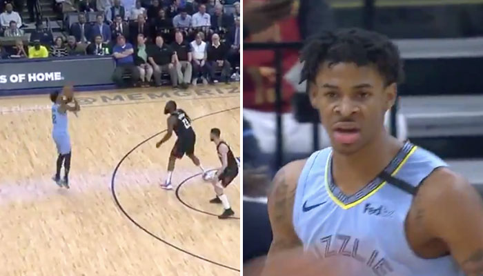 Ja Morant s'amuse avec James Harden