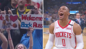NBA – L’accueil ultra émouvant d’OKC pour Russell Westbrook !