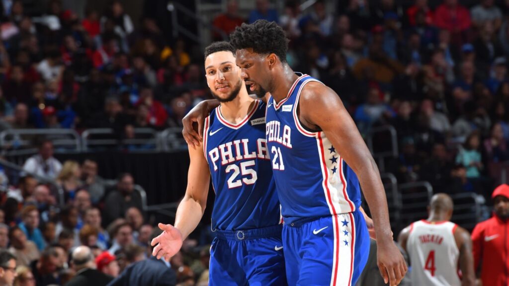 Ben Simmons et Joel Embiid des Sixers