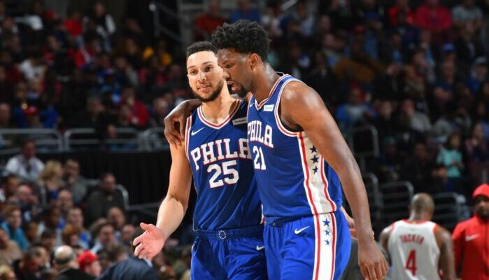 Ben Simmons et Joel Embiid des Sixers