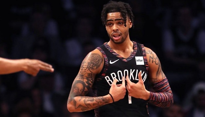 Hilarante réaction,de D'Angelo Russell lorsqu'il apprend intérêt Warriors