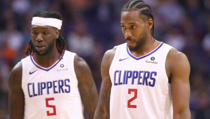 Montrezl Harrell et Kawhi Leonard des Clippers