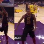 NBA – Tristan Thompson défie LeBron James après un dunk