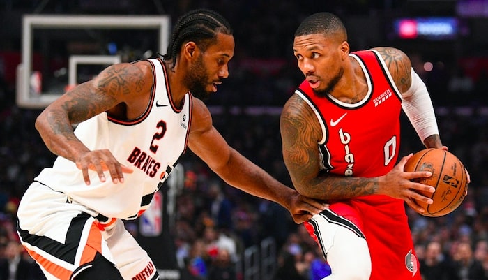 duel entre damian lillard et kawhi leonard