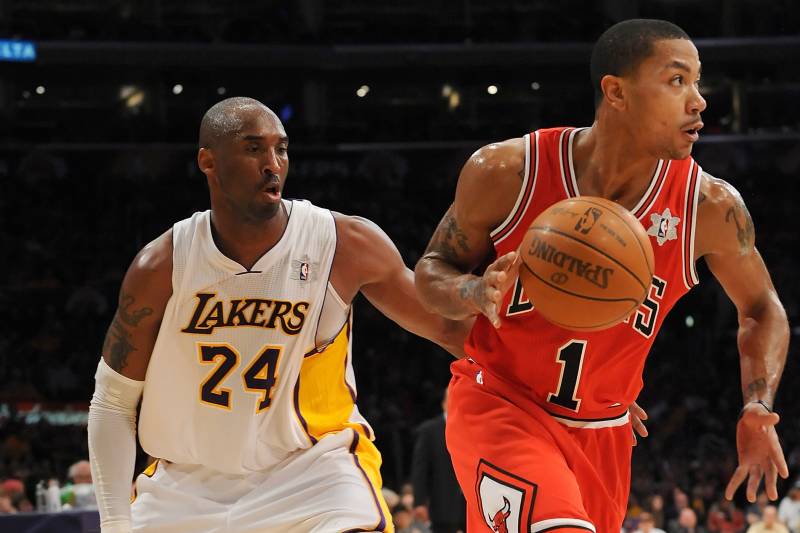 drive de derrick rose face à kobe bryant