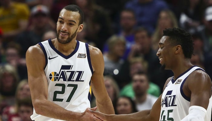 check entre Gobert et mitchell