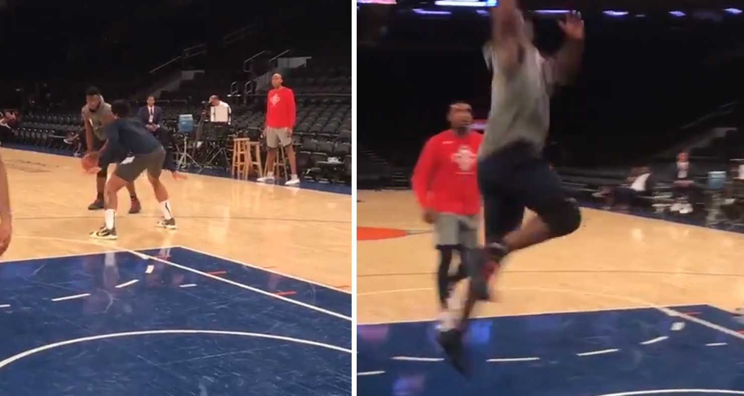 Zion Williamson dunk au Madison Square Garden