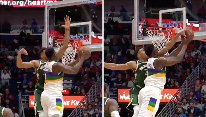 Giannis Antetokounmpo a lâché un gros contre sur Zion Williamson