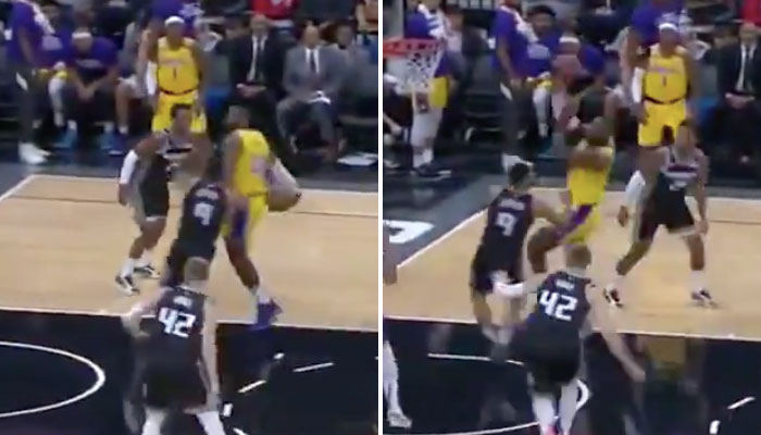 Lebron James sort une superbe feinte puis une passe décisive à Avery Bradley