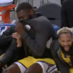 NBA – Curry et le banc écroulés de rire après un dunk horriblement raté