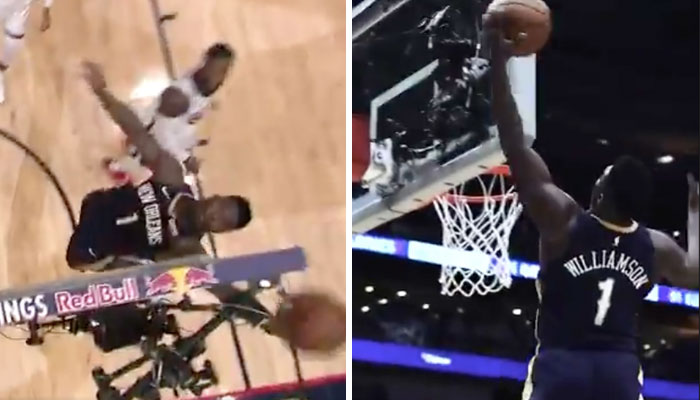 Zion Williamson réussit un alley oop incroyable