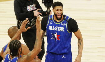 NBA – Le challenge osé d’Anthony Davis pour gagner le All-Star Game Anthony Davis tout sourire à l’issue du All-Star Game 2020