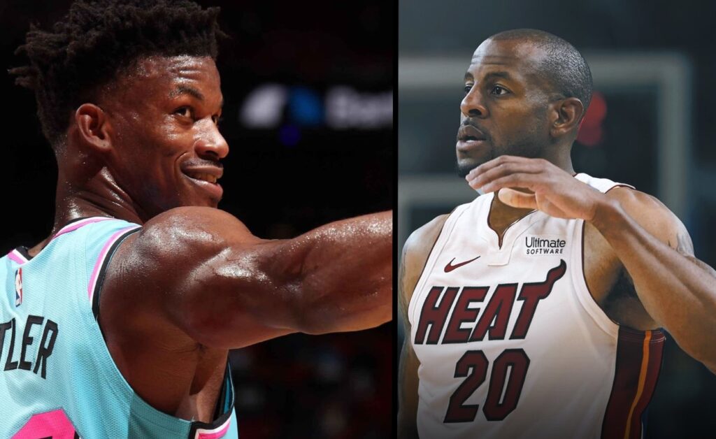 Jimmy Butler et Andre Iguodala au Heat