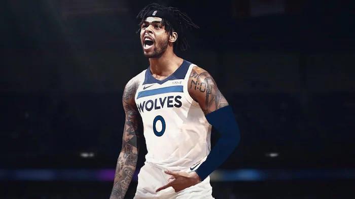 D’Angelo Russell sous les couleurs des Minnesota Timberwolves