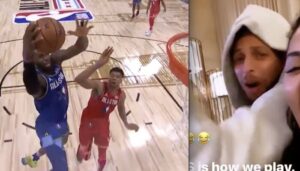 NBA – Stephen Curry comme un gamin devant le contre de Giannis sur LeBron