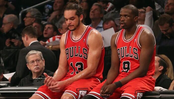 Joakim Noah et Luol Deng sous le maillot des Chicago Bulls
