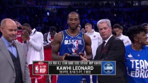 NBA – Team LeBron remporte un génial All-Star Game, Kawhi MVP !