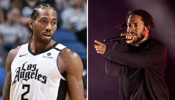 Kawhi Leonard et Kendrick Lamar