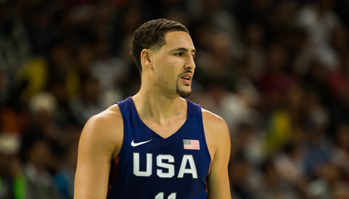 klay thompson sous le maillot américain