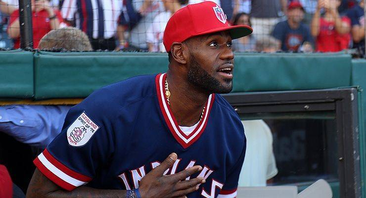 LeBron James au baseball