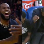 NBA – LeBron James fait le show sur le banc des Lakers