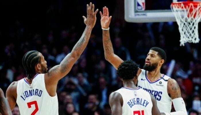 check entre kawhi Leonard et paul george