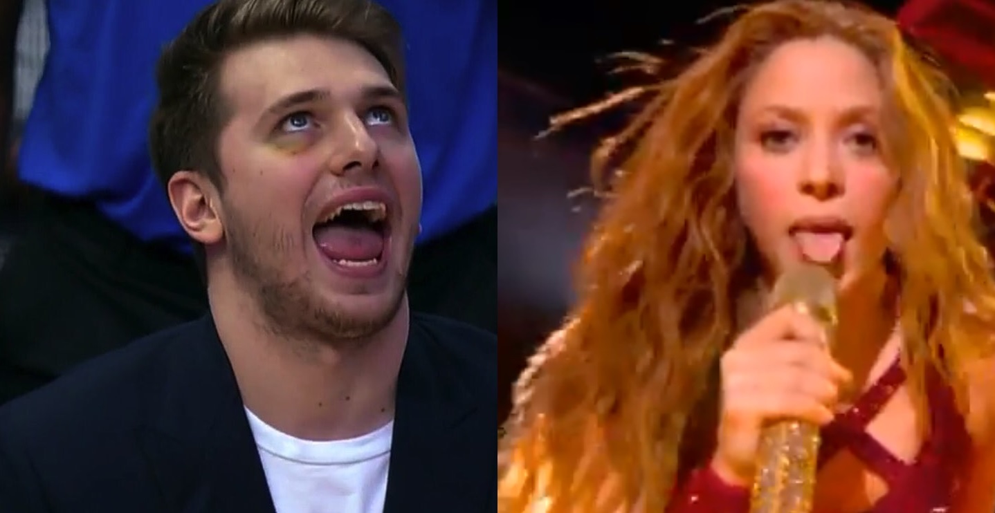 Luka Doncic n'a pas manqué le show de Shakira au Super Bowl