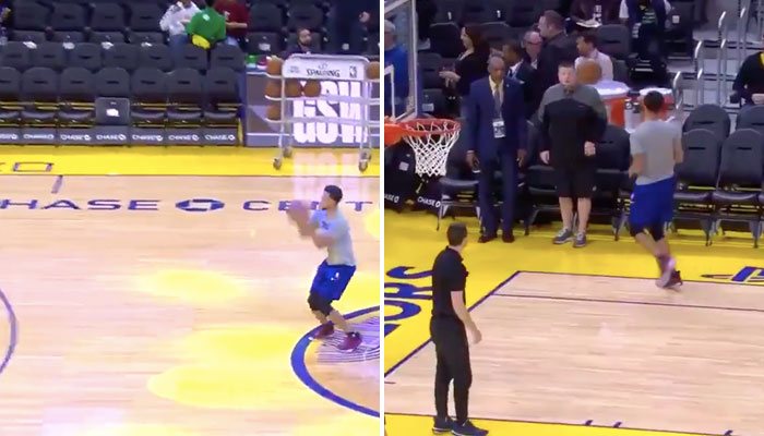 Steph Curry chauffe les fans avec une série dingue