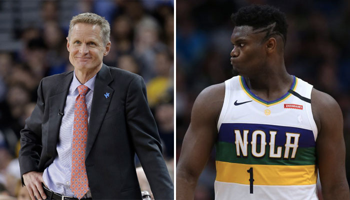 Steve Kerr et Zion Williamson