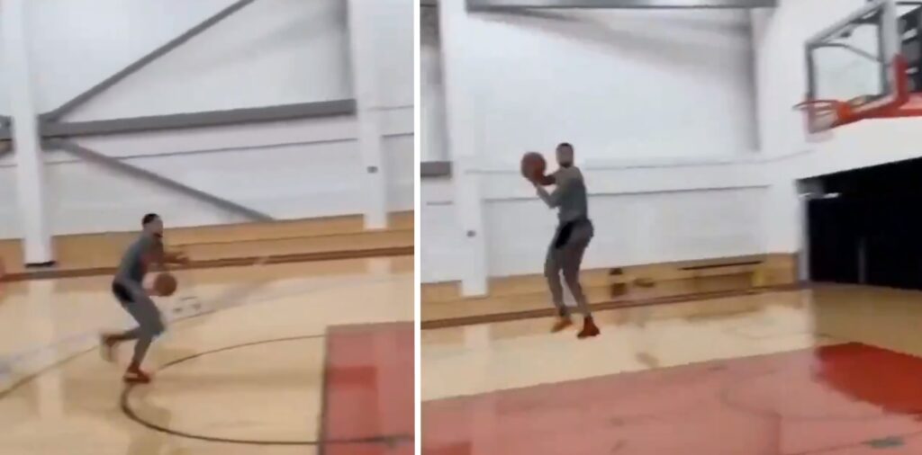 Zach LaVine tease un dunk fou