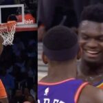 NBA – Zion Williamson abime le panier après un gros dunk !