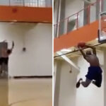 Divers – Le alley-oop tout terrain exceptionnel d’un sauteur en hauteur