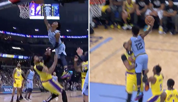 Ja Morant tente un nouvel assassinat sur Anthony Davis !