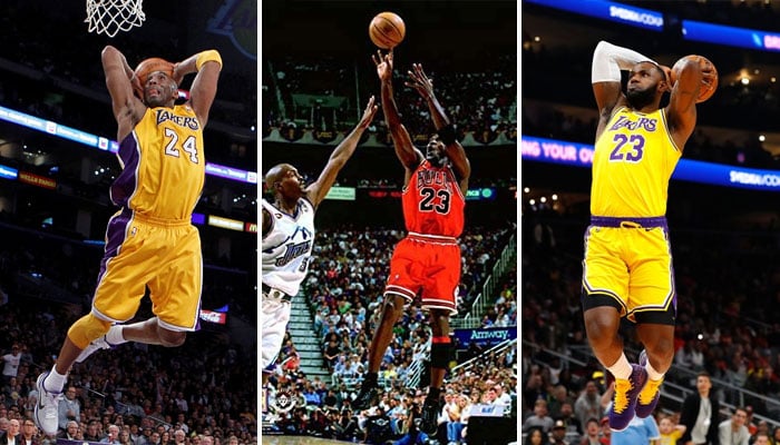 Kobe, MJ and Lebron @35