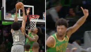 NBA – La petite provocation de Marcus Smart après un gros contre sur Jarrett Allen