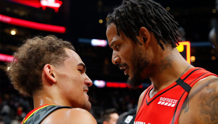 Trae Young et Trevor Ariza s'explique après leur petite embrouille