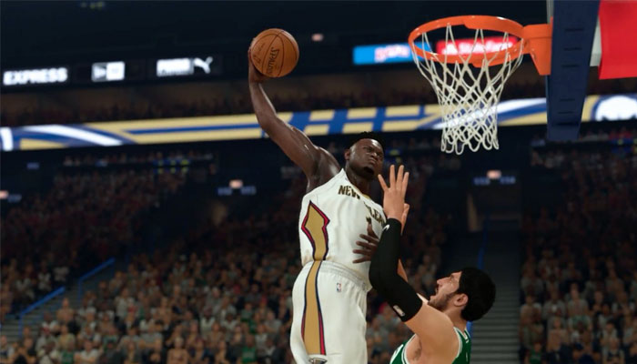 Zion Williamson fait partie des joueurs avec une note augmentée sur 2K20