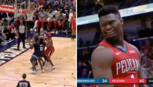 NBA – À 1 contre 4, Zion Williamson martyrise la raquette des Wolves