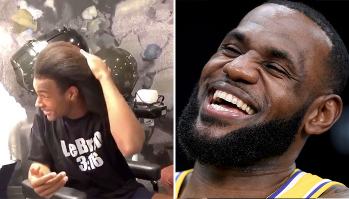 Bronny James dévoile sa nouvelle coupe, LeBron le trolle suavagement.