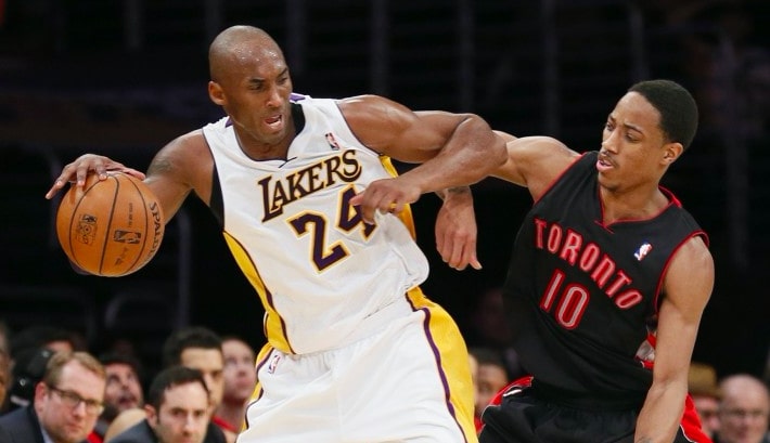 défense de demar derozan sur kobe bryant