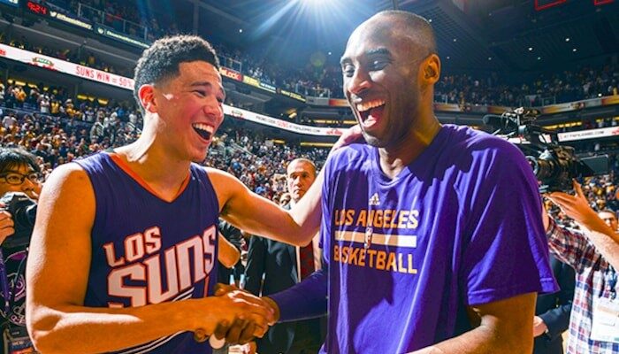 Devin Booker et Kobe Bryant