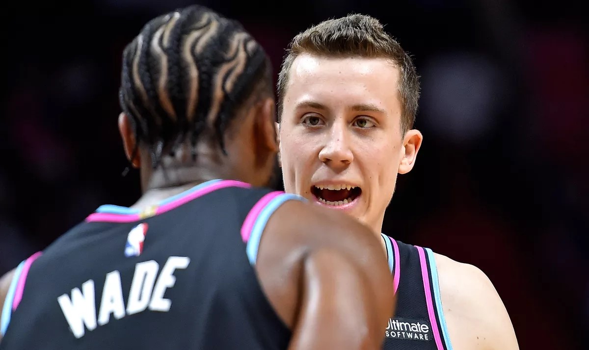 Duncan Robinson fait face à Dwyane Wade