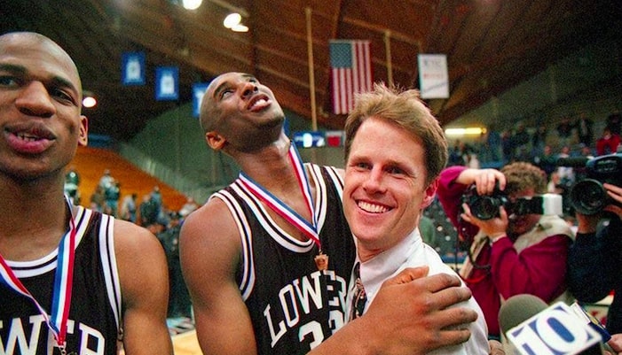 kobe et son coach au lycée