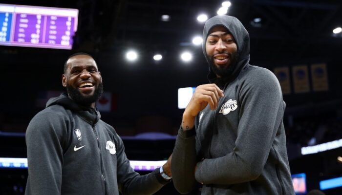 LeBron James et Anthony Davis des Lakers